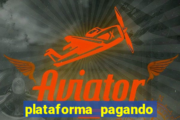 plataforma pagando bem hoje